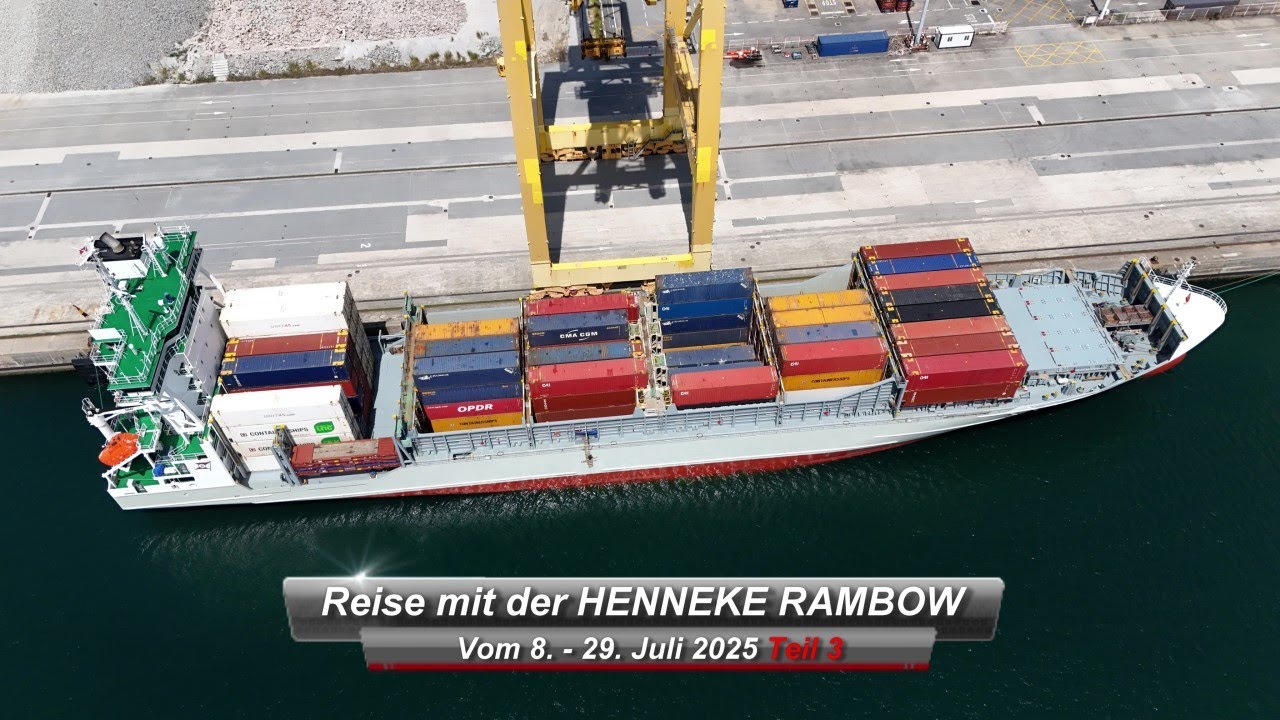 Frachtschiffreise mit der HENNEKE RAMBOW 2025 (4K) 3. Teil
