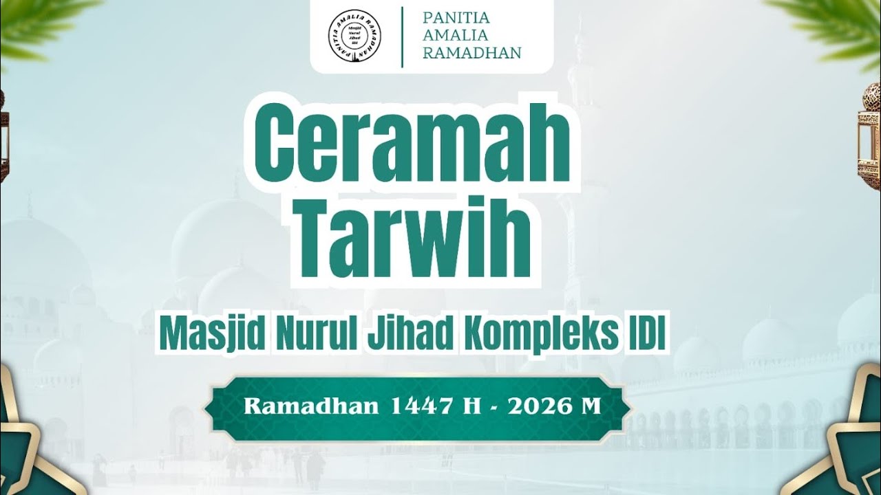 ceramah tarwih malam ke 11 mesjid nurul jihad kompleks idi pettarani makassar