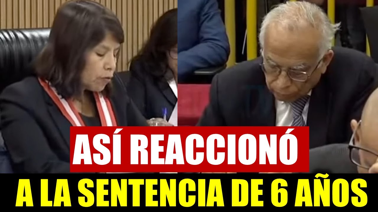 REACCI&Oacute;N DE ANIBAL TORRES MIENTRAS LEEN SENTENCIA DE 6 A&Ntilde;OS