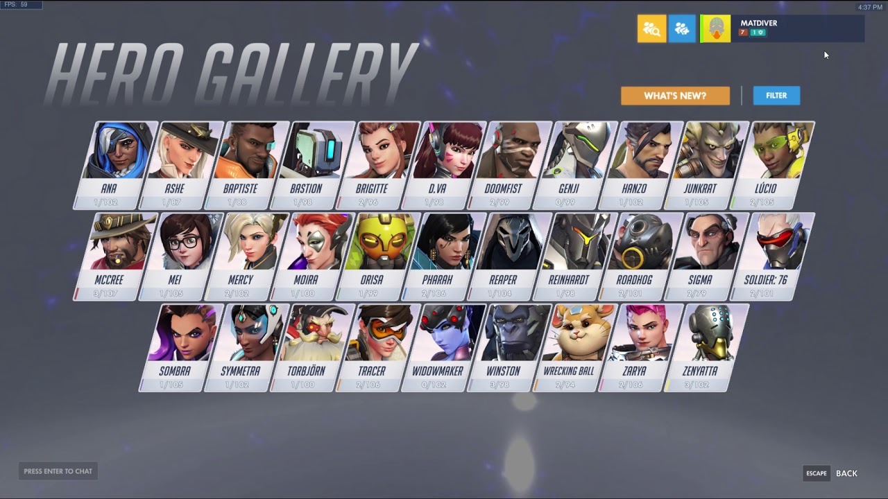 Overwatch hero gallery music