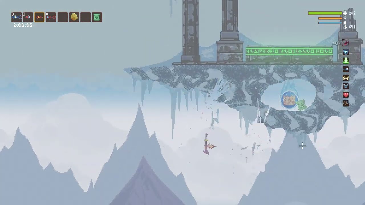 Noita Seeded Sun Quest Speedrun (18:52.21)