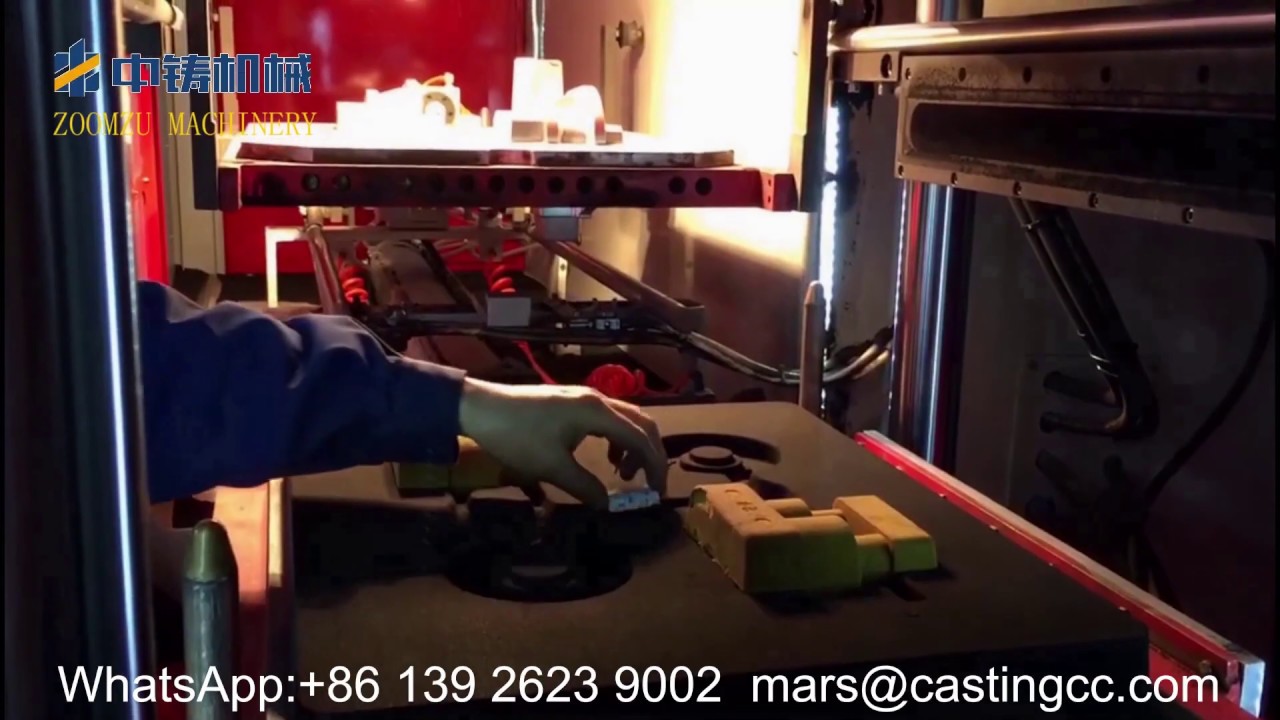 China horizontal parting flaskless green sand casting molding machine