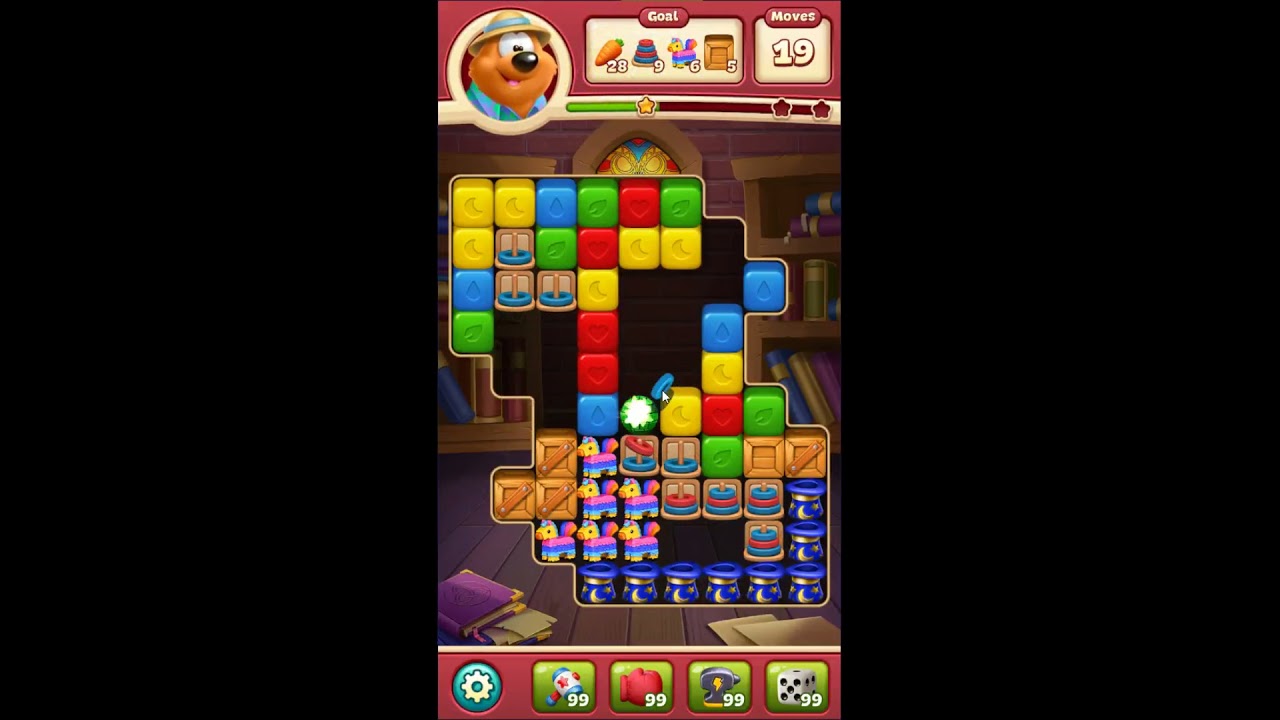 Toon Blast Level 5696 - NO BOOSTERS 🐻🐺🐱 | SKILLGAMING ✔️