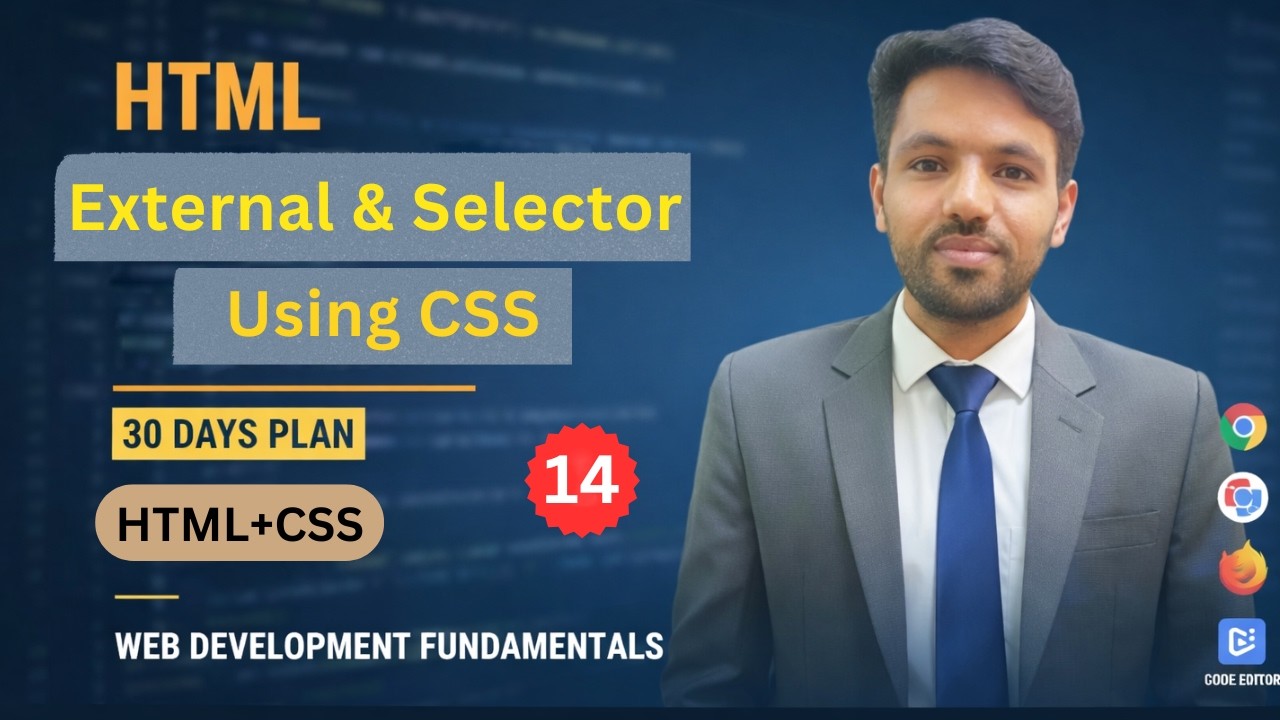 External CSS & Selectors Explained | Link CSS with HTML | Hindi/Urdu