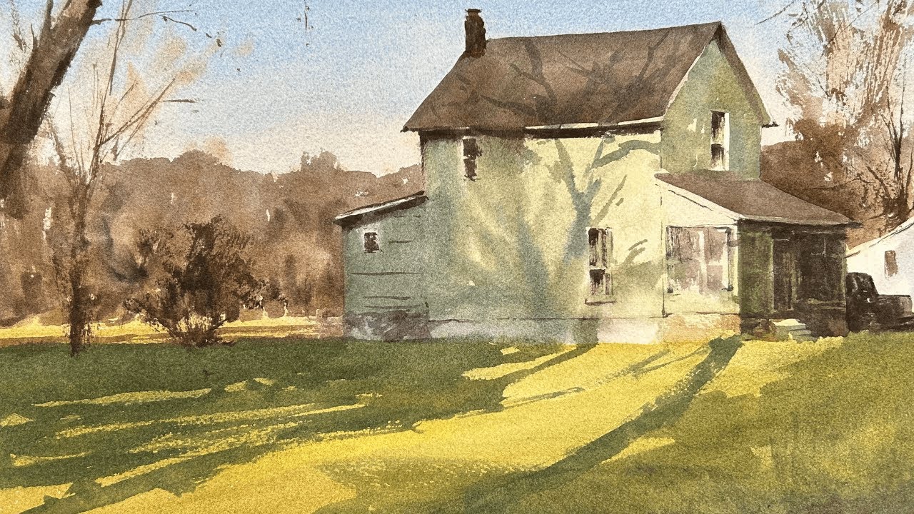 How to Create Light in Watercolor - Step by Step Instruction