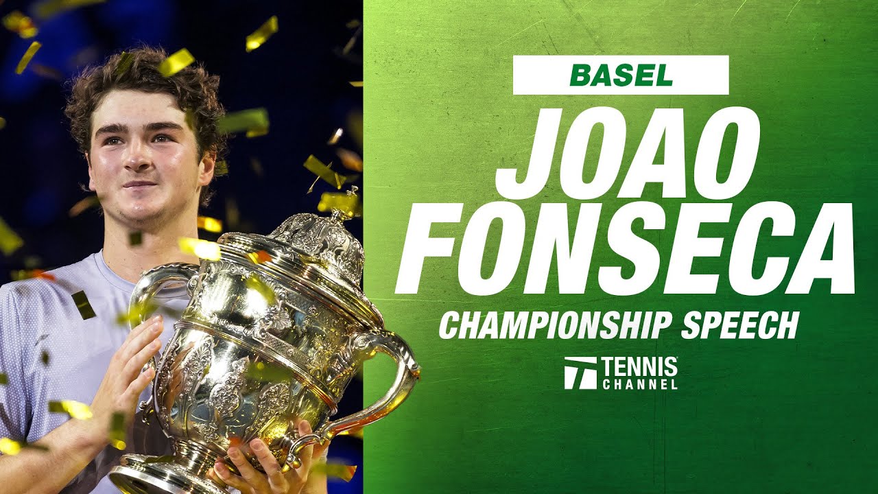 Joao Fonseca Champion Speech | 2025 Basel