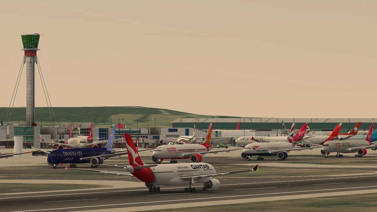 LONDON HEATHROW Airport Gameplay #13 | Plane Spotting | World of Airports