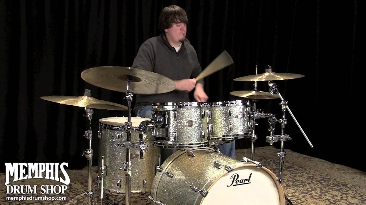 Pearl Masters BCX Birch Drum Set 22/10/12/16 - Silver Glitter