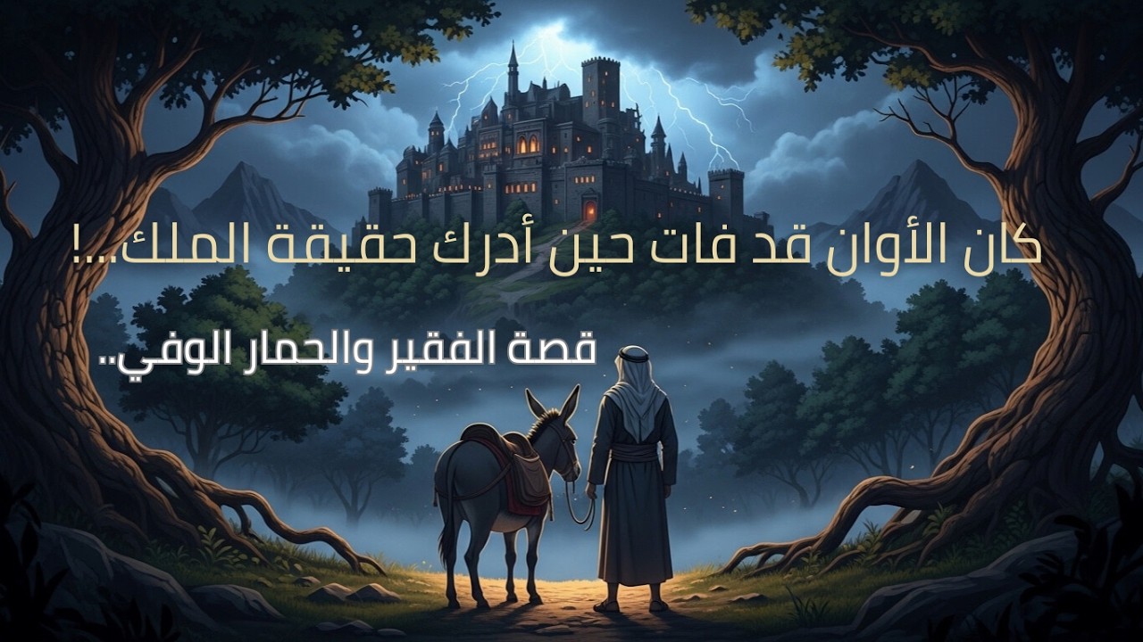 كان الاوان قد فات حين ادرك حقيقة الملك.. قصة الفقير والحمار الوفي..!#قصة_اليوم #قصص ##دروب_الالهام