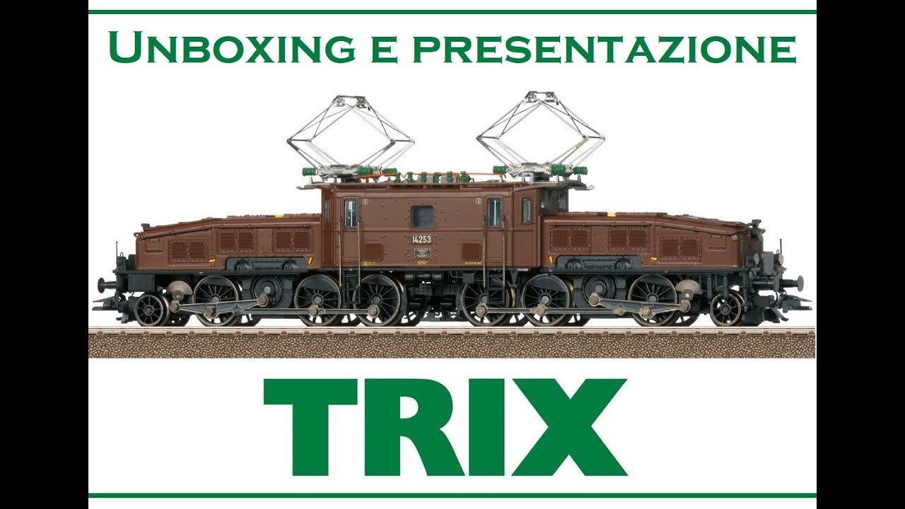 Presentazione locomotiva elettrica Serie Ce 6/8 II Coccodrillo marrone - Trix scala HO art. 25595
