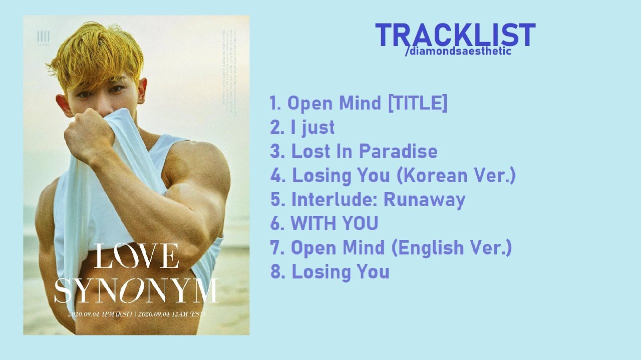 WONHO - Love Synonym #1: Right For Me (1st Mini Album) [FULL ALBUM]