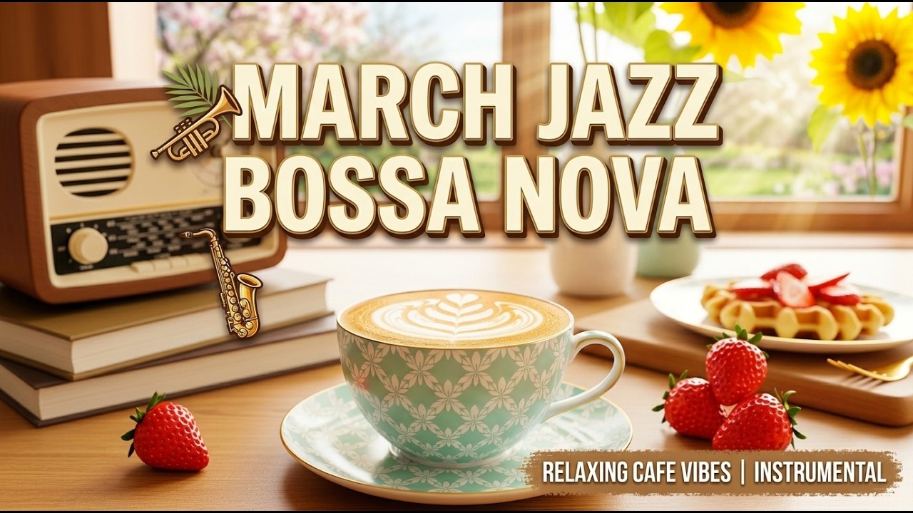 Cozy March Jazz Cafe | Smooth Bossa Nova for Relaxation & Focus