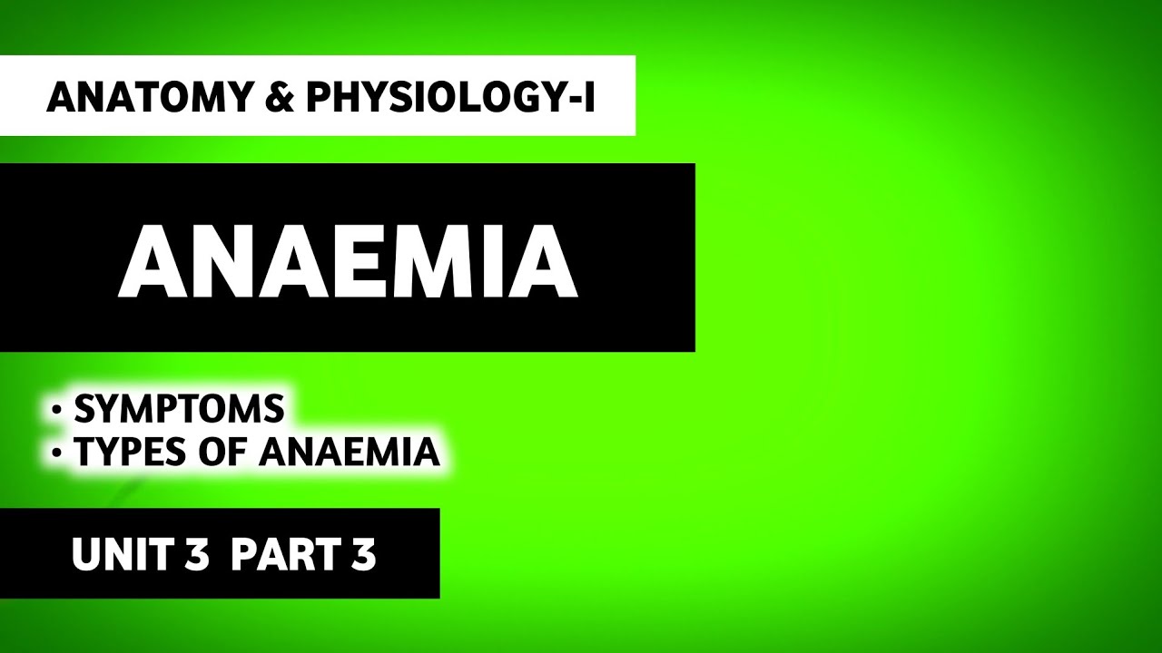 Anaemia | Types Of Anaemia | Blood | Human Anatomy And Physiology | HAP | B Pharma