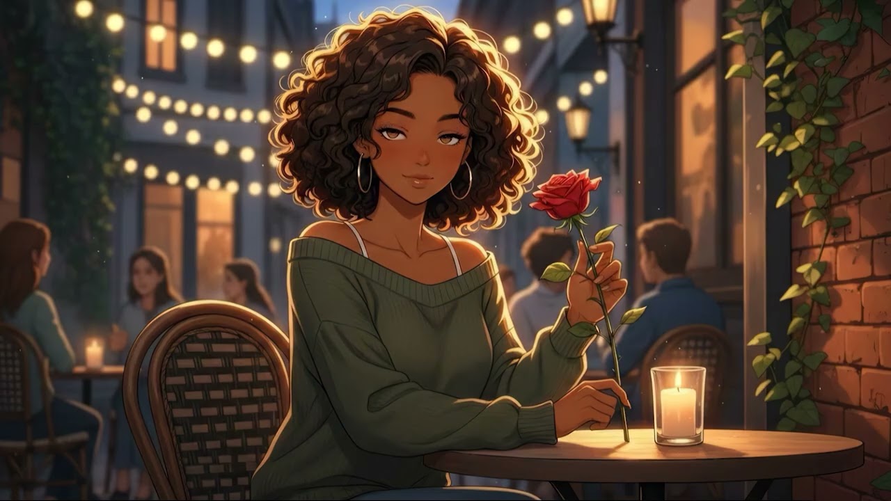 Romantic Moonlight Cafe Lofi for Reading 🌹 | #lofihiphop #chillhop #studybeats
