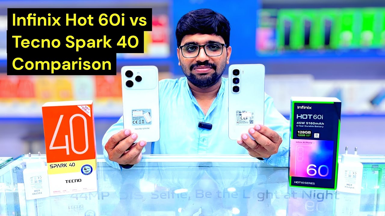 Infinix Hot 60i vs Tecno Spark 40 Comparison | Which One is Better? | brothermobile3020