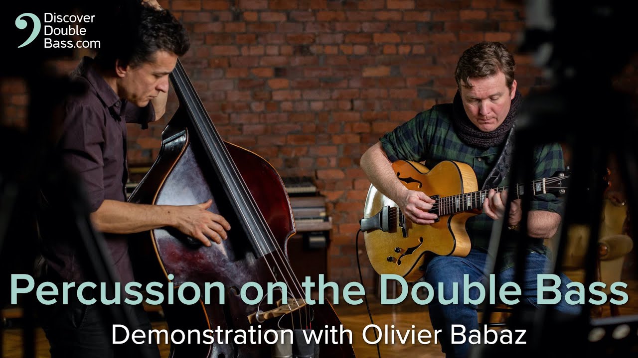 Playing Percussion on the Double Bass - Interview and Performance