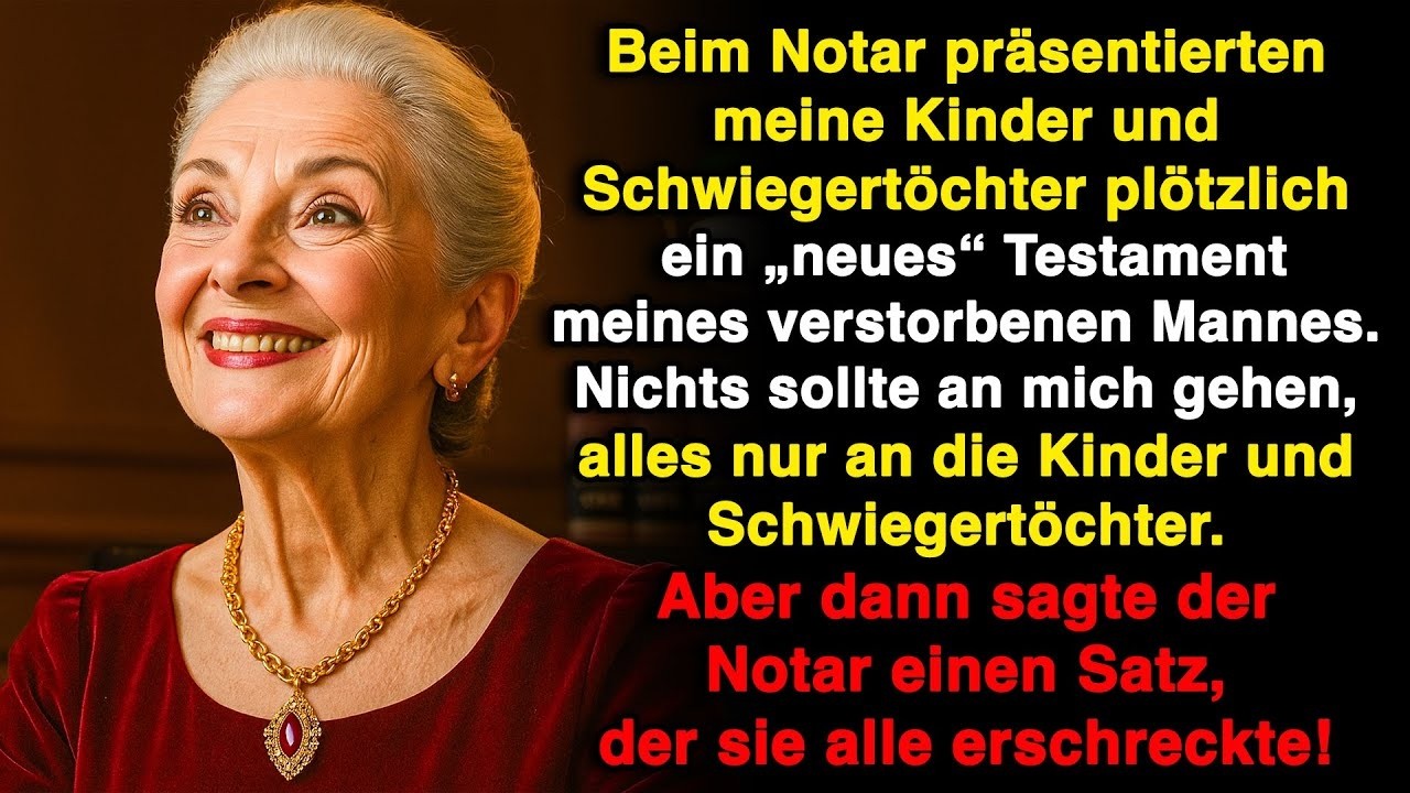Meine Kinder und Schwiegertöchter wollten beim Testament alles für sich haben!