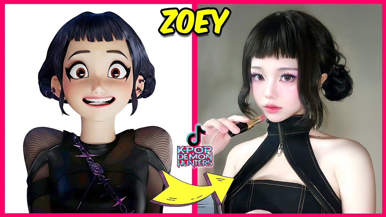 KPOP Demon Hunters in Real-Life TikTok Version ~ Guess Demon Hunters Characters By Dancing💃️🎵