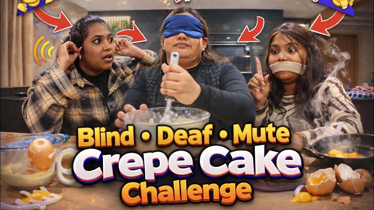 We Made a Crepe Cake Blind, Deaf & Mute - Chaos Ensued | Tamil | Yabarna Thibaharan