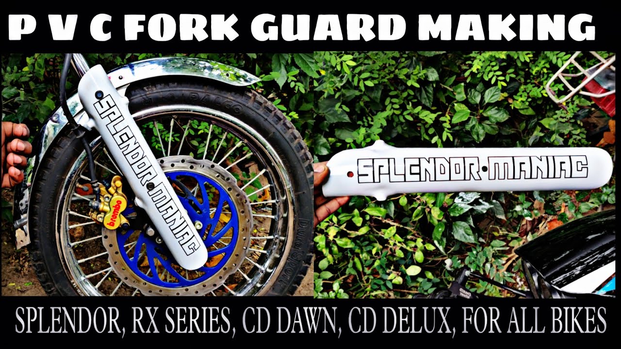 #FORK_GUARD_MAKING [ P V C] FOR SPLENDOR, RX SERIES, FOR ALL BIKES