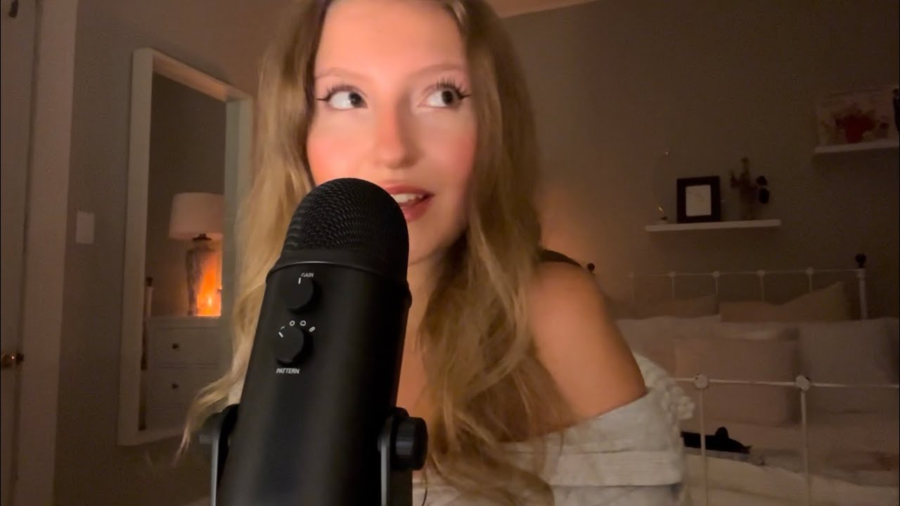 my first asmr video with blue yeti mic!