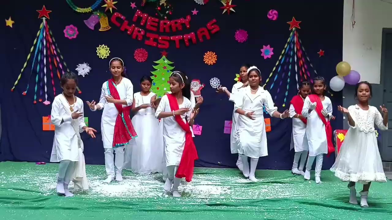 Christmas celebration 🎉 dance by 3rd &4th children Jagamantha sambarame song  