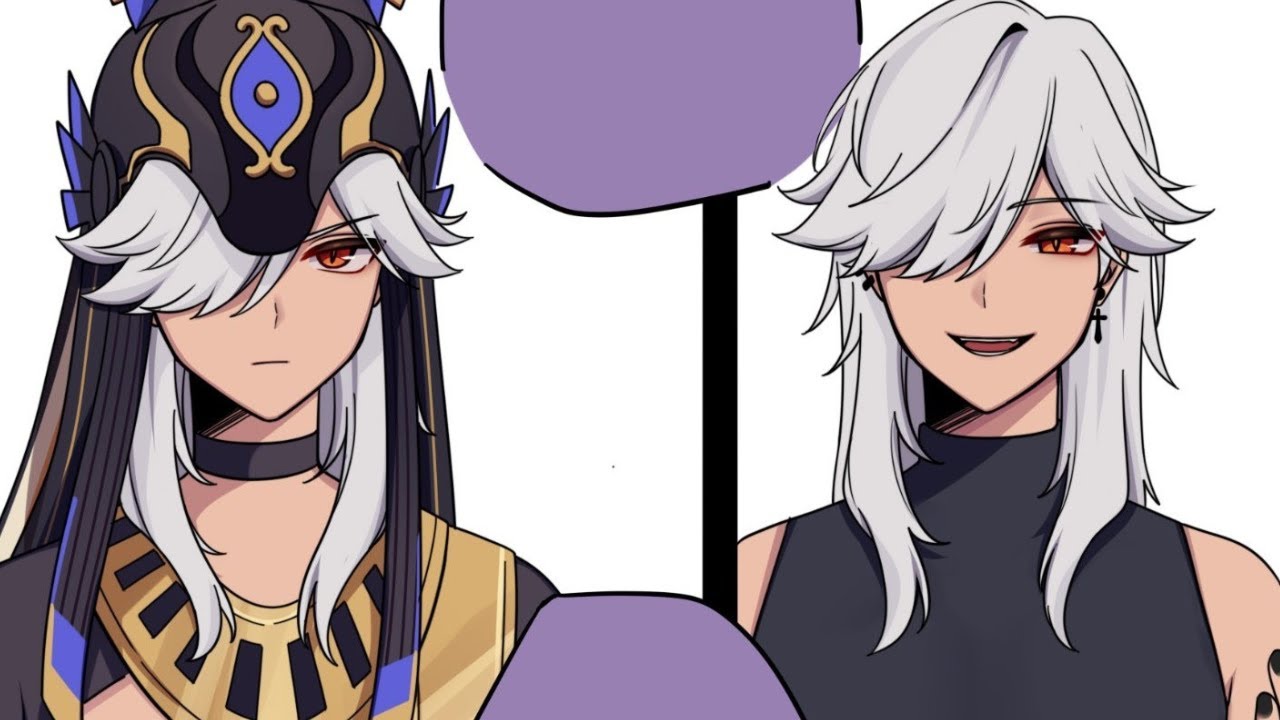 ¡¿Cyno y Tighnari de otro universo?! PARTE 1 - Genshin Impact comic (FANDUB)