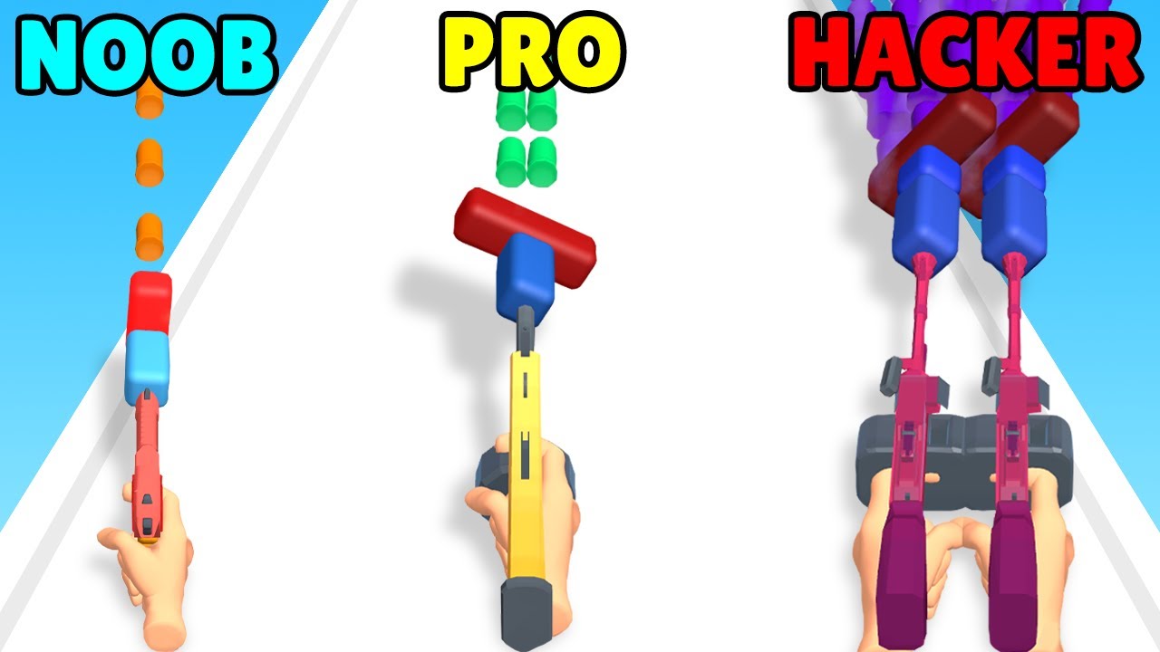 NOOB vs PRO vs HACKER in Number Gun