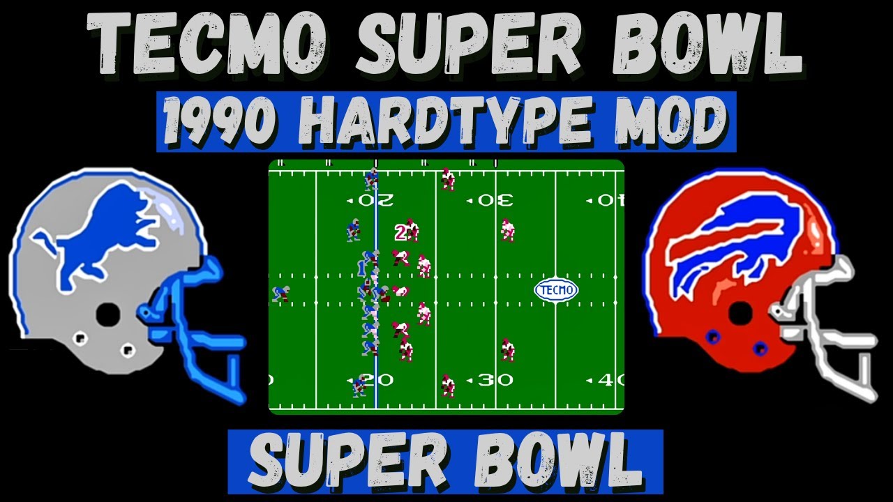 Суперкубок 1990 Tecmo Super Bowl — Lions против Bills — NES
