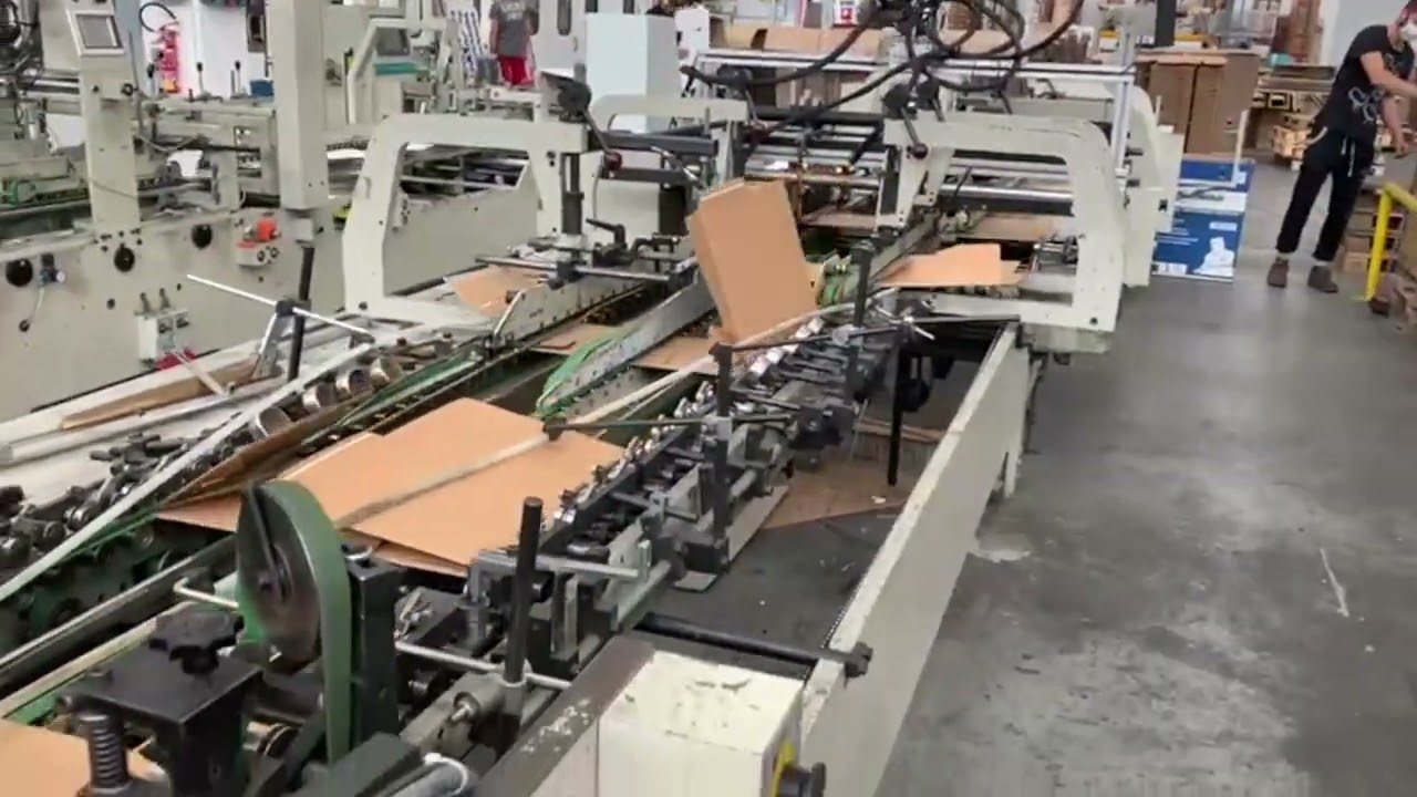 JAGENBERG DIANA 125 FOLDER GLUER straight line and lock bottom boxes very good price