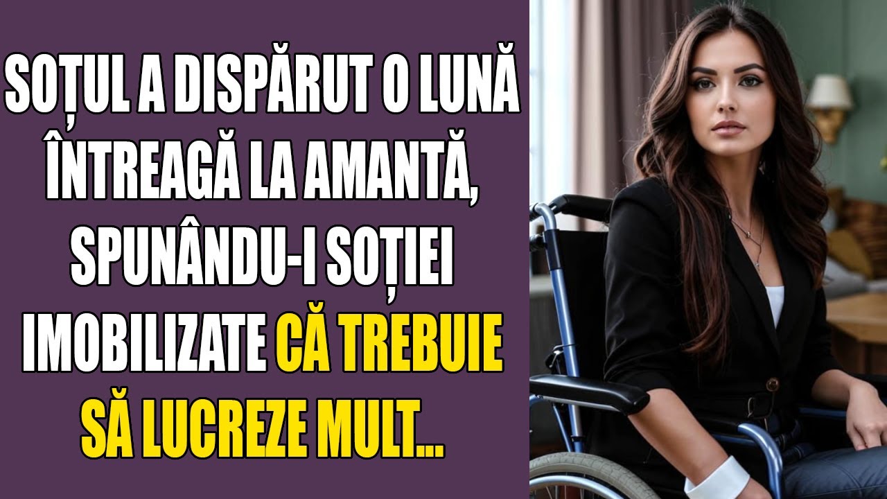 Soțul a dispărut o lună întreagă la amantă, spunându-i soției imobilizate că trebuie să lucreze mult