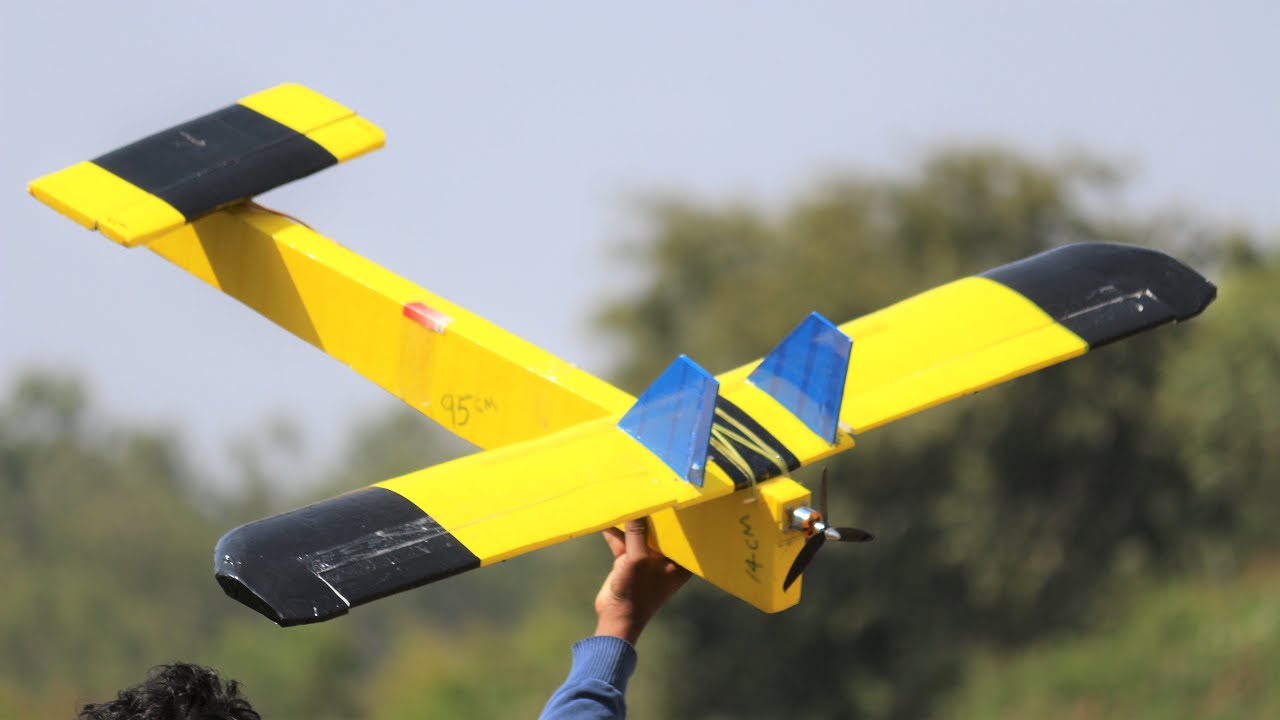 How to make a Aeroplane - Back Motor Airplane - Canard Test