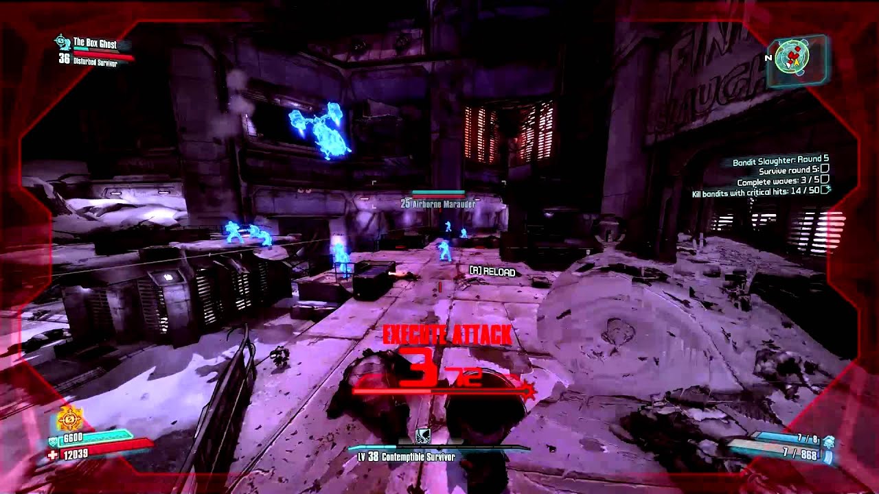 Borderlands 2 - Fink's Slaughter House - Many Must Fall Skill - Round 5 (with PhysX)