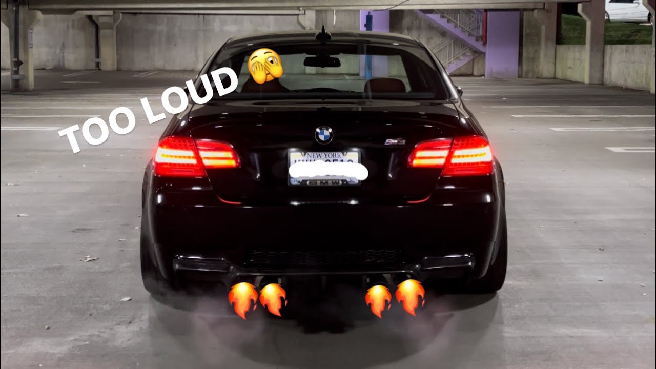 E92 M3 gets a CRAZY LOUD valved exhaust!!!