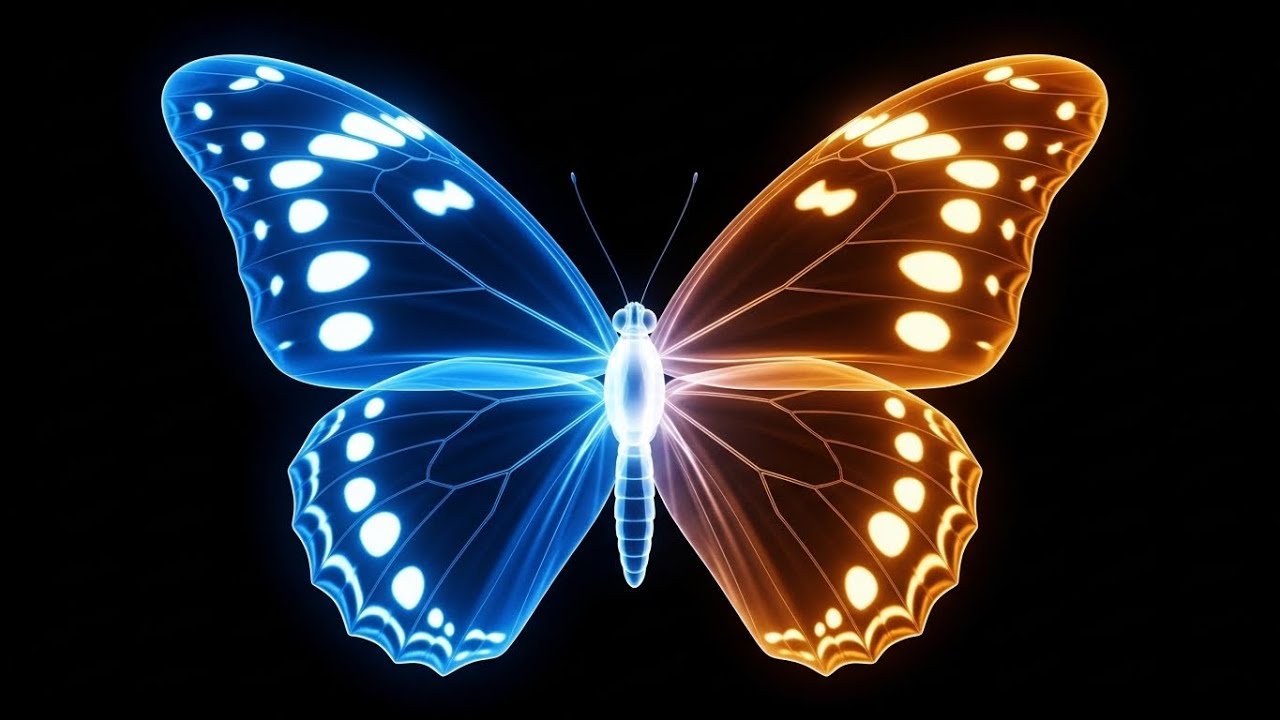 Vibrant Electric Color 3D Hologram Animals - Horse, Dragonfly, Panda, and Butterfly Holographic Disp