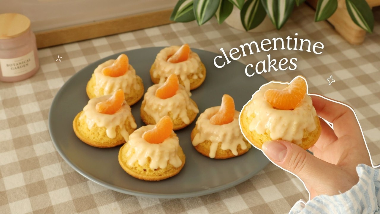 tiny clementine cakes 🍊 soft, fresh and easy 🇬🇧🇮🇹 | gin 🌷