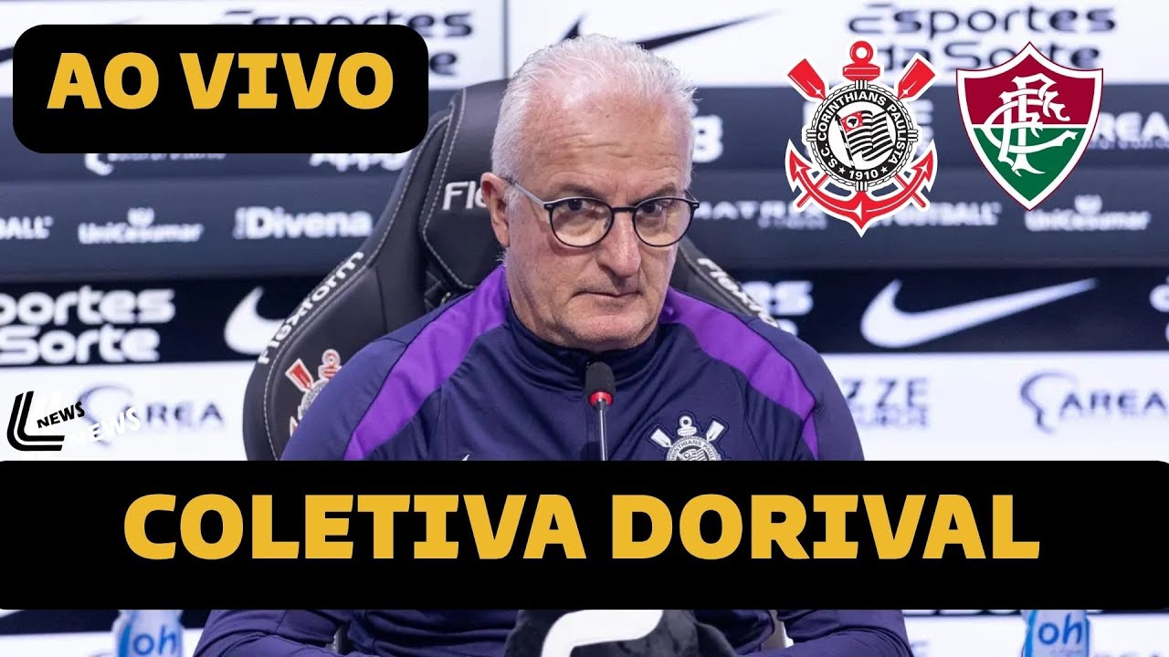 COLETIVA DORIVAL AO VIVO - FLUMINENSE 3 X 1 CORINTHIANS - ENTREVISTA DORIVAL AO VIVO AGORA