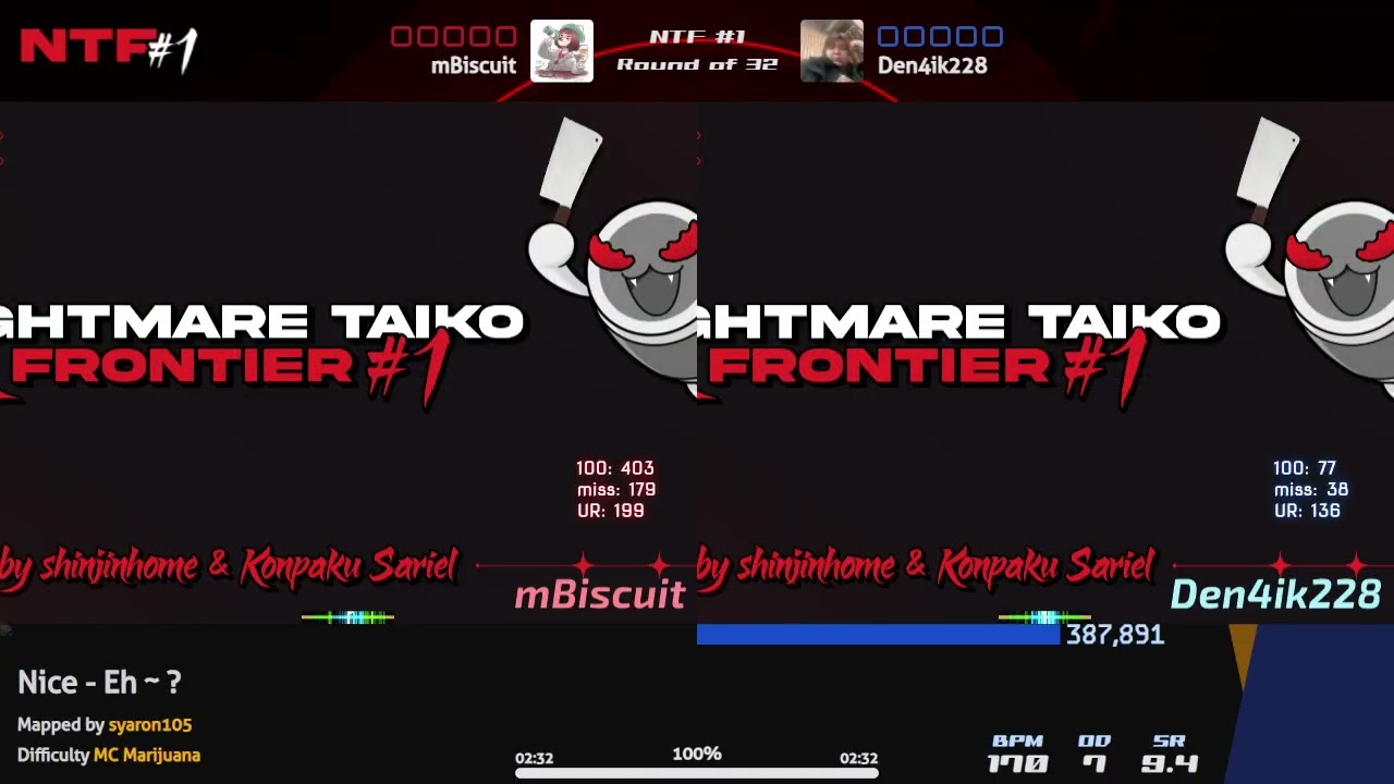 NTF#1 - Ro32: mBiscuit vs Den4ik228