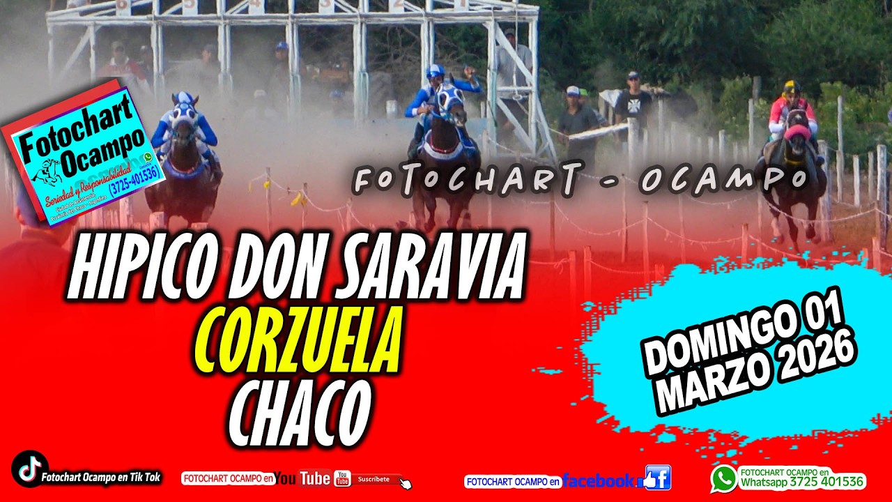 HÍPICO DON SARAVIA - CORZUELA. CHACO- Resumen de la Reunión del 01/03/2026