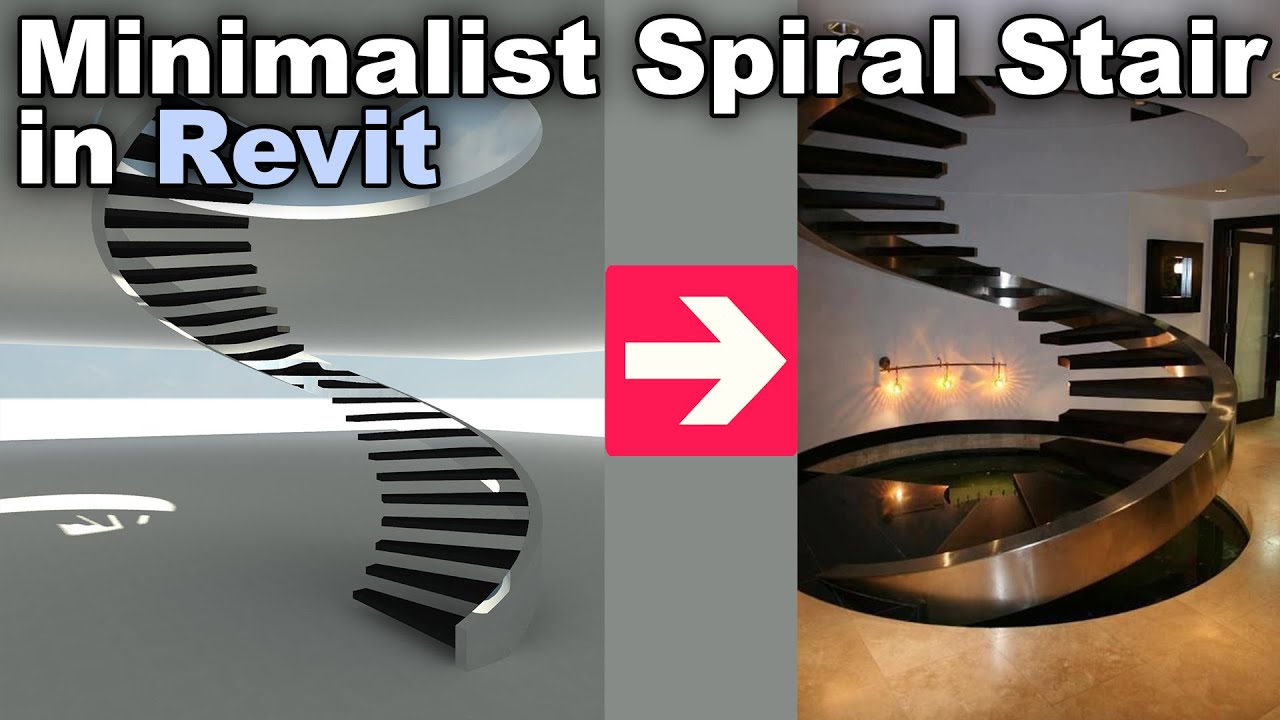 Minimalist Spiral Stairs in Revit Tutorial
