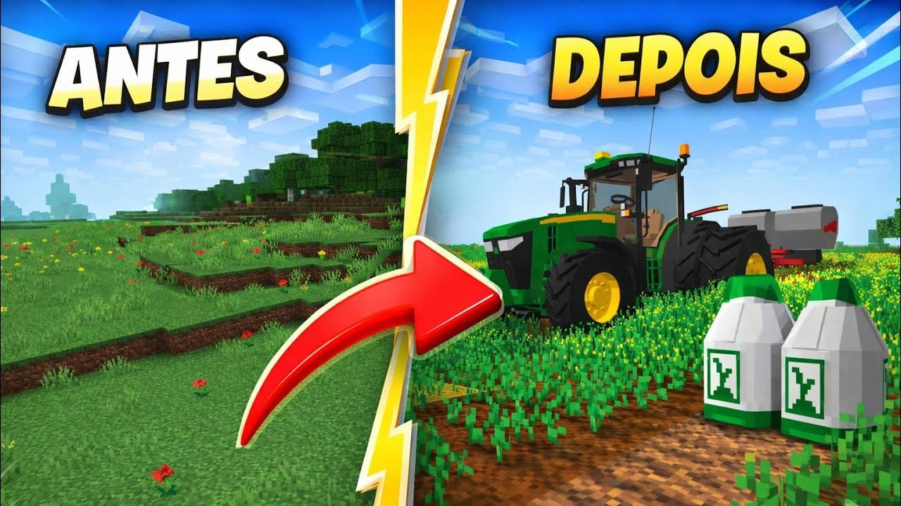 Essa addon de agricultura mudou tudo no Minecraft 