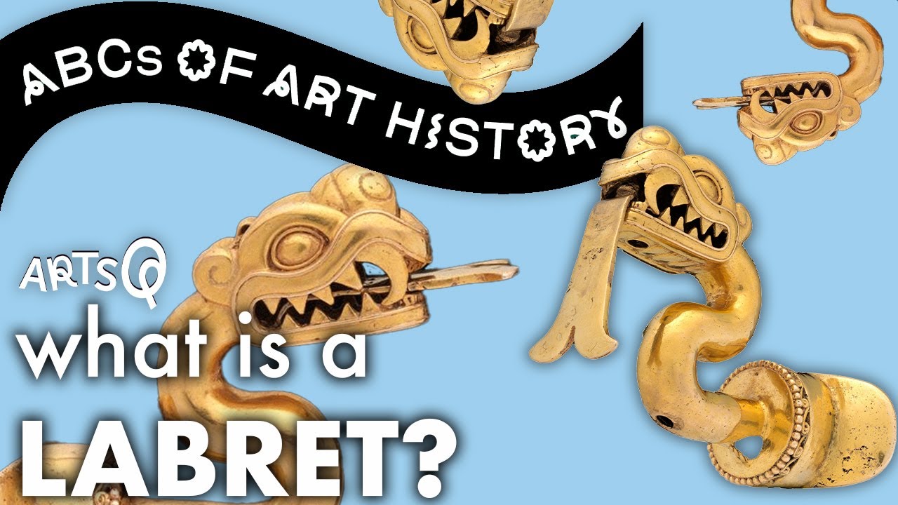 What is a LABRET (lip piercing) in Aztec art? | Mesoamerican symbols