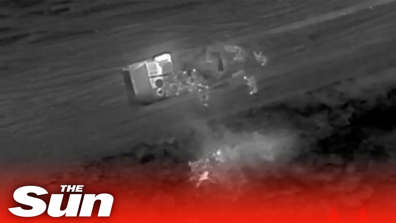 Pro-Russian military attack Ukrainian tanks with drop strikes in Donetsk