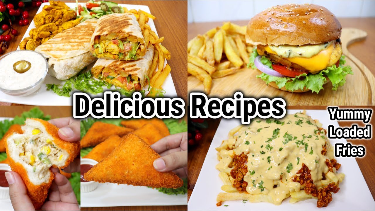 4 Delicious Winter Recipes | Loaded Fries | Arabic Shawarma | Grilled Chicken Burger | Mayo Patties