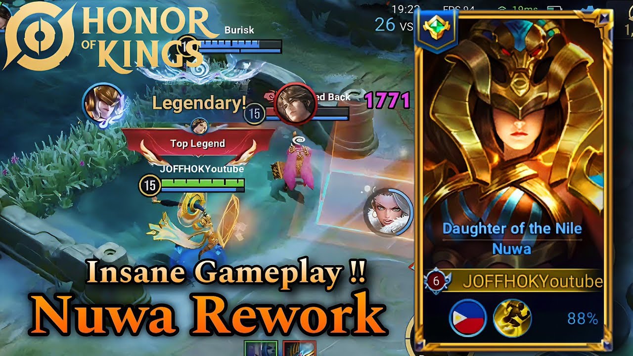 Nuwa Rework｜Top Mid Lane Pro Player Shows Legendary Gameplay!!