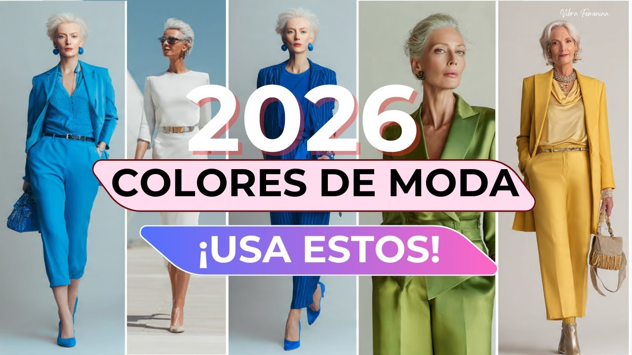 COLORES DE MODA QUE DOMINARÁN 2026