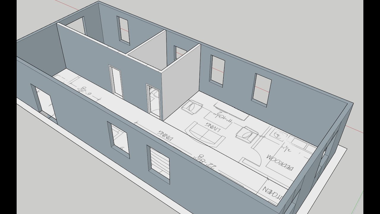 Scaled 3D SketchUp Model | SketchUp Free Web