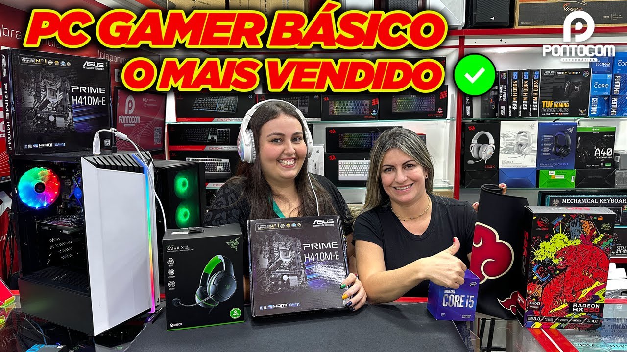 PC GAMER BÁSICO MAIS VENDIDO EM 2022 na PONTOCOM INFORMÁTICA SANTA EFIGÊNIA!
