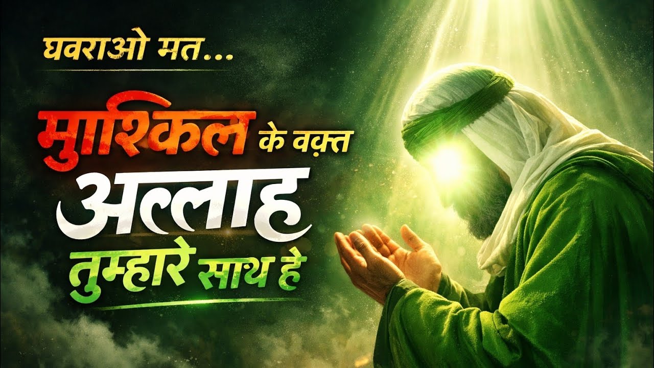 अल्लाह अपने बंदों का साथ कभी नहीं छोड़ता अल्लाह से कभी मायूस ना होना ☑️👳‍♂️
