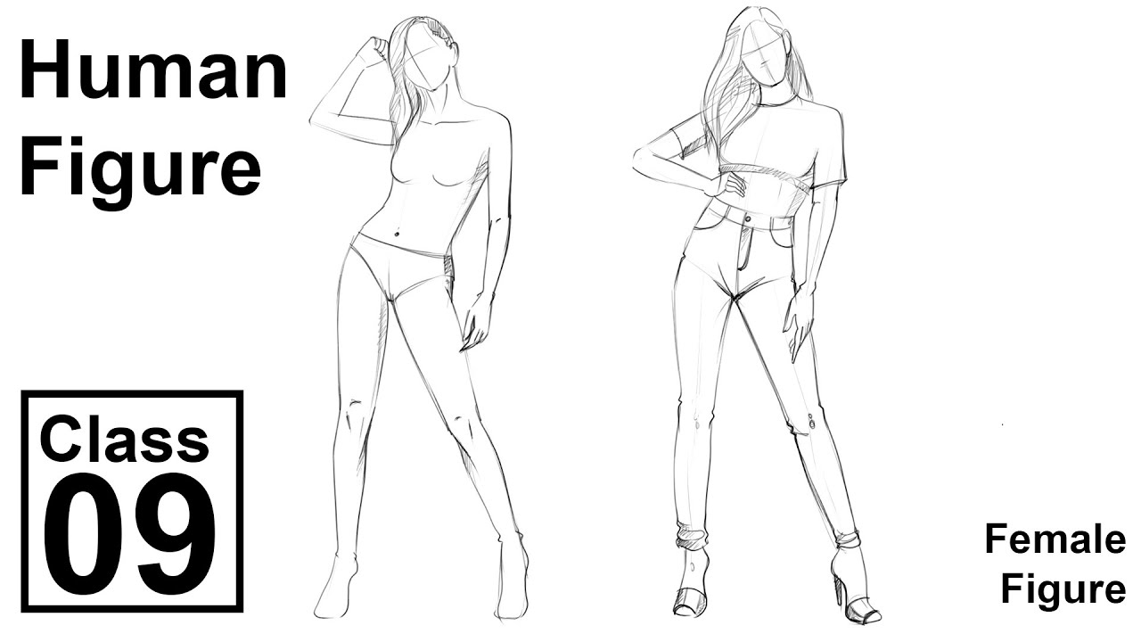 Female Figure Movements step by step (Class - 9)